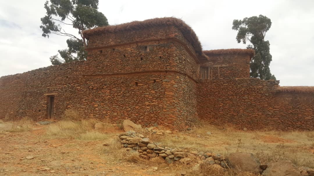 Traditional stone architecture of Atsbi Dera Lodge